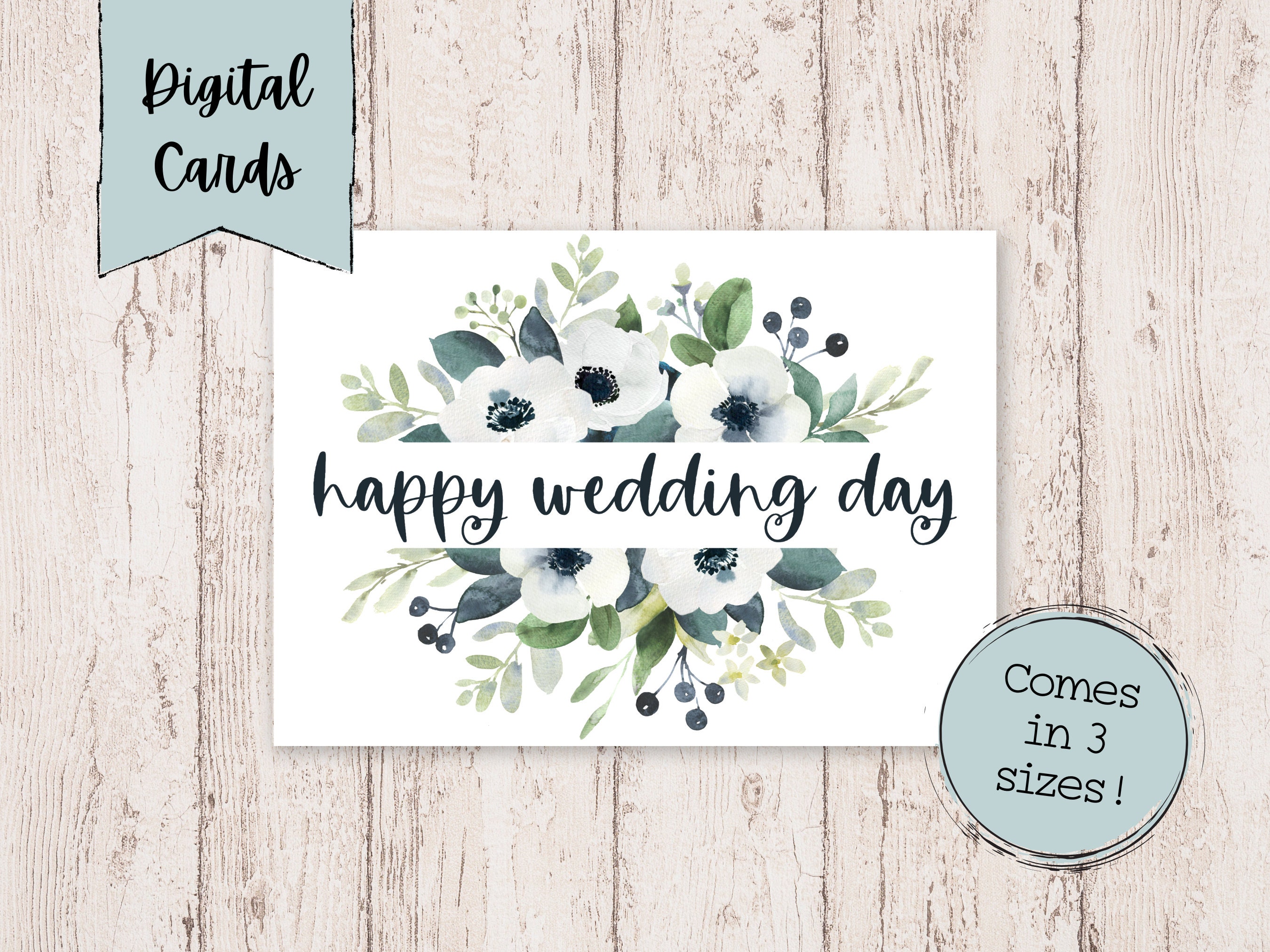 Printable Wedding Cards Congratulations Wedding Card - Etsy