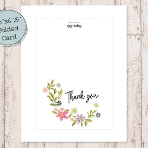 Thank You Digital Printable Card | Digital Thank You Card | Thank You ...