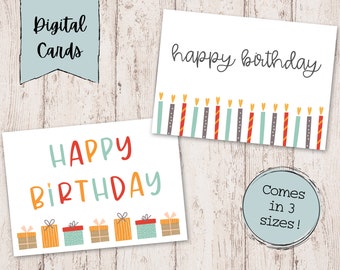 Birthday Printable Cards | Birthday Digital Card | Birthday Cards | Happy Birthday Digital Cards | Birthday Cards | Printable Birthday Cards