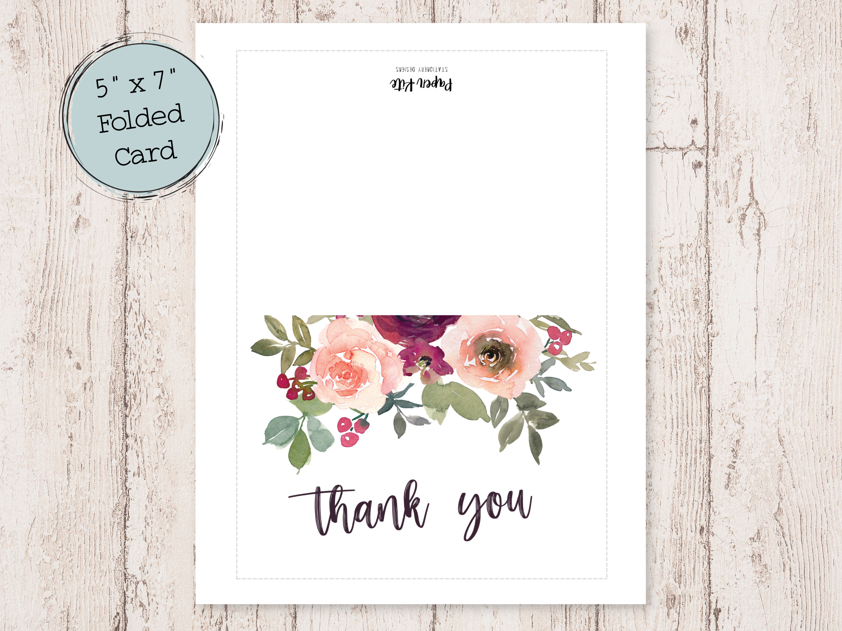 Digital Thank You Cards | Printable Thank You Cards | Thank You Cards ...
