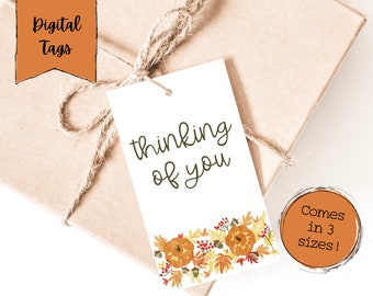 Fall Digital Gift Tags | Printable Gift Tags for Fall | Digital Fall Gift Tags | Printable Fall Greeting Gift Tags | Autumn Digital Gift Tag