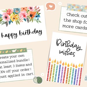 Printable Birthday Card Birthday Card Printable Digital Birthday Cards Printable Happy Birthday Cards Birthday Card Digital image 9