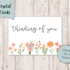 Thinking of You Card | Condolences Card | Sympathy Card | Thinking of You Printable Card | Greeting Card | Thinking of You Digital Card