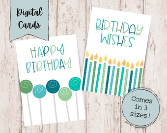 Birthday Printable Cards | Birthday Digital Card | Birthday Cards | Happy Birthday Digital Cards | Birthday Cards | Printable Birthday Cards