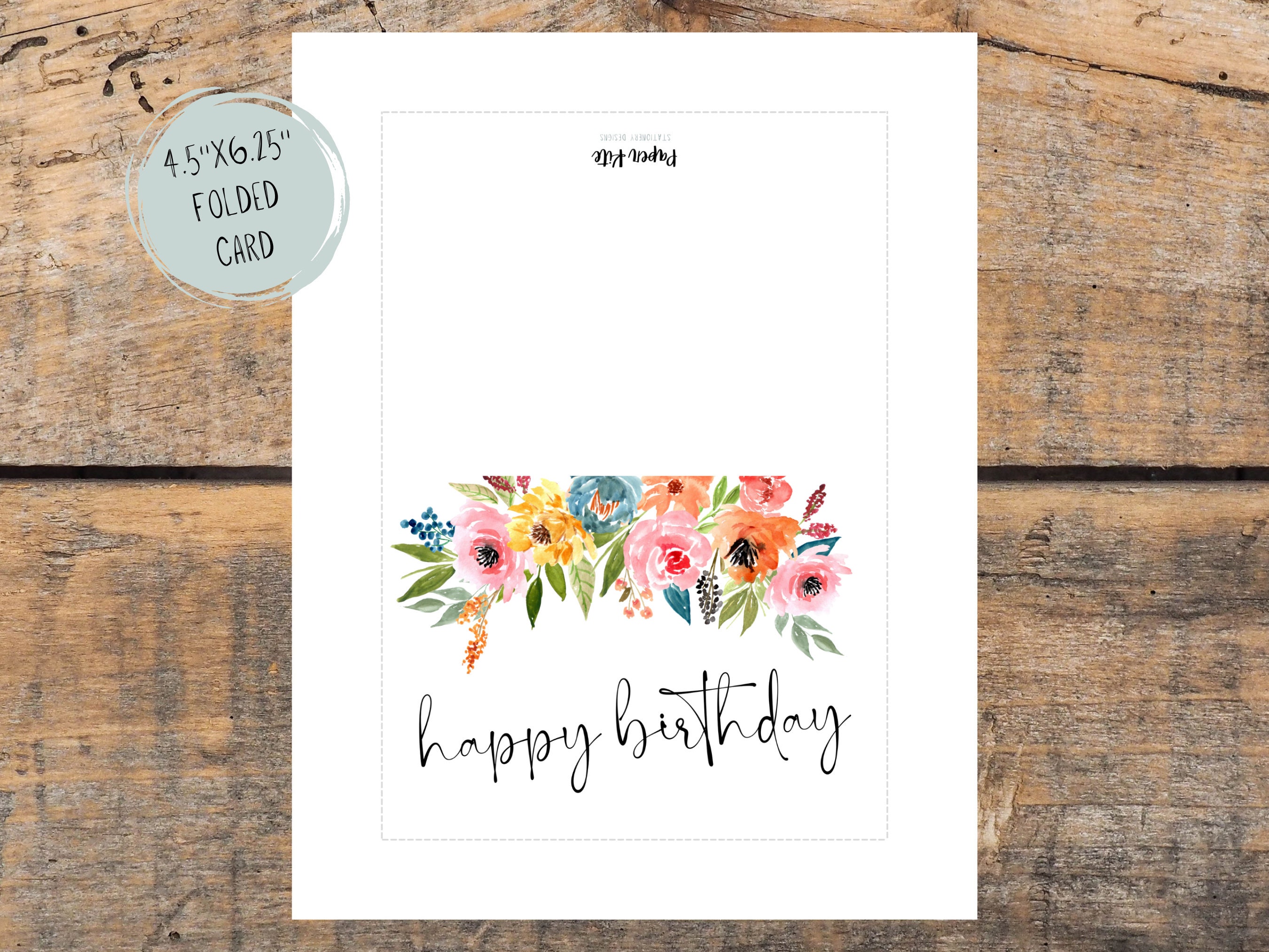 Happy Birthday Digital Printable Card Printable Card - Etsy