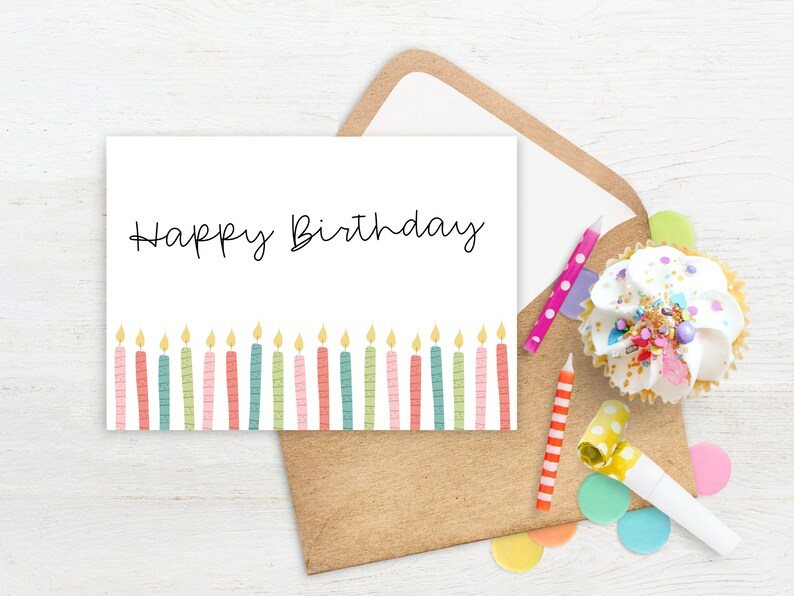 Printable Birthday Card Birthday Card Printable Digital Birthday Cards Printable Happy Birthday Cards Birthday Card Digital image 5