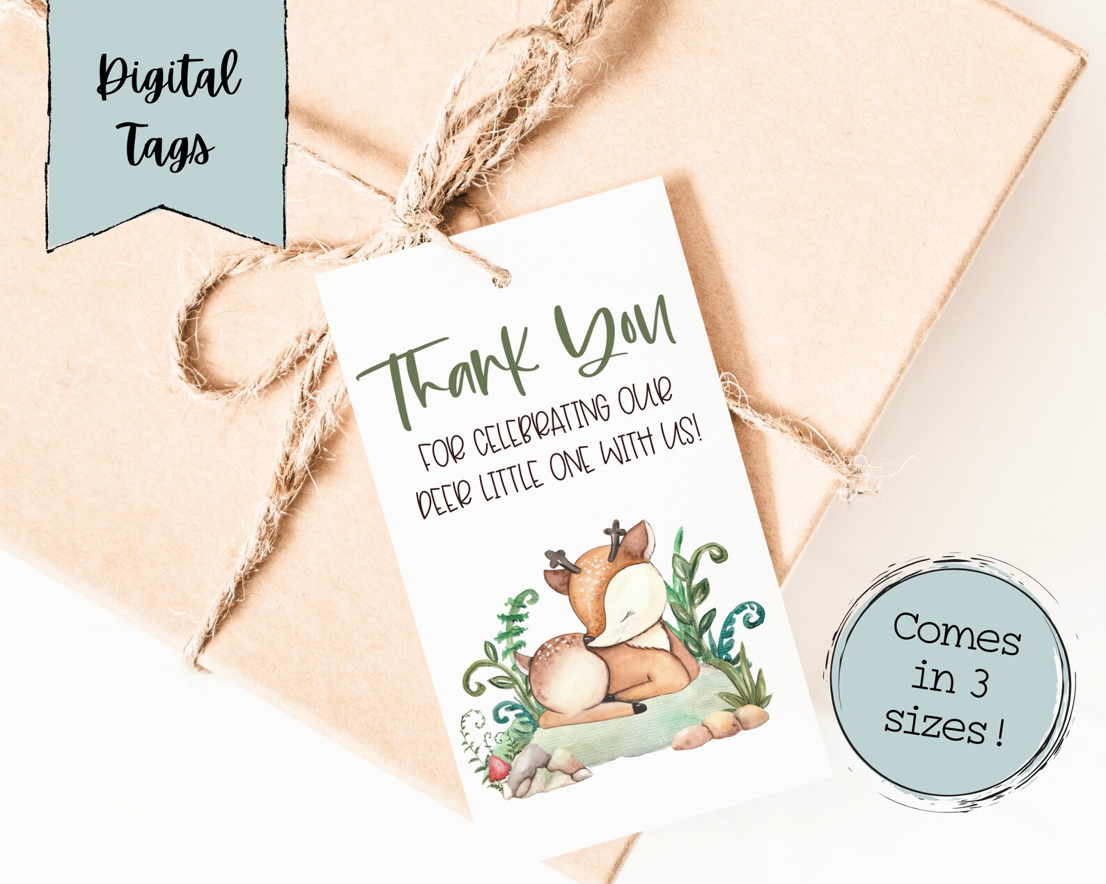 Baby Shower Digital Tags Printable Girl Baby Shower Tags Printable Baby ...