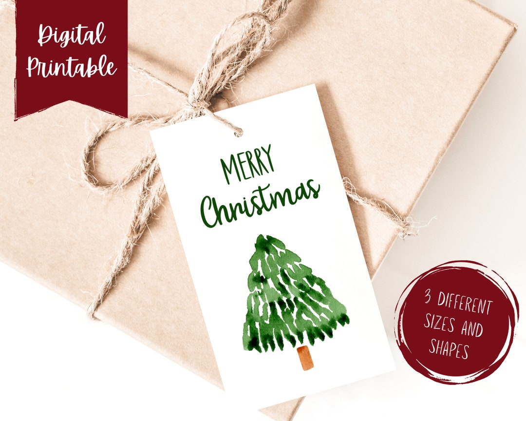 Digital Christmas Gift Tags Printable Christmas Gift Tags Christmas