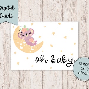 Baby Shower Digital Printable Card | Baby Shower Printable Card | Baby ...