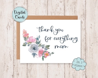 Mother's Day Cards | Mother's Day Digital Card | Mother's Day Printable Card | Card for Mother's Day | Digital Mothers Day Card