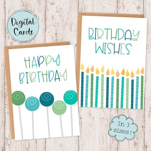 Cartões imprimíveis de aniversário | cartão digital de aniversário | Cartões de aniversário | Cartões digitais de feliz aniversário | Cartões de aniversário | Cartões de aniversário para impressão