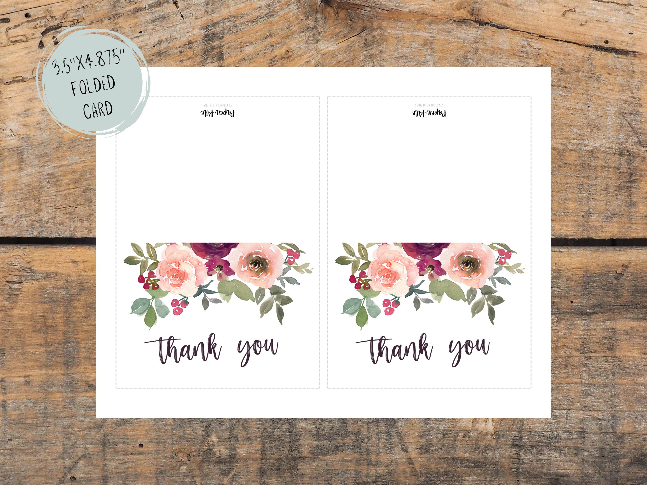 Digital Thank You Cards Printable Thank You Cards Thank - Etsy