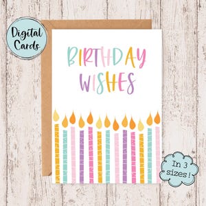 Printable Birthday Card | Digital Birthday Card | Digital Birthday Greeting Card | Birthday Printable Card | Greeting Card for Birthday
