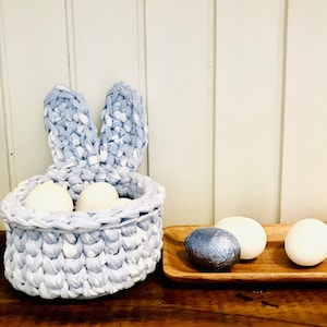 Easter Bunny Basket PDF Crochet Pattern