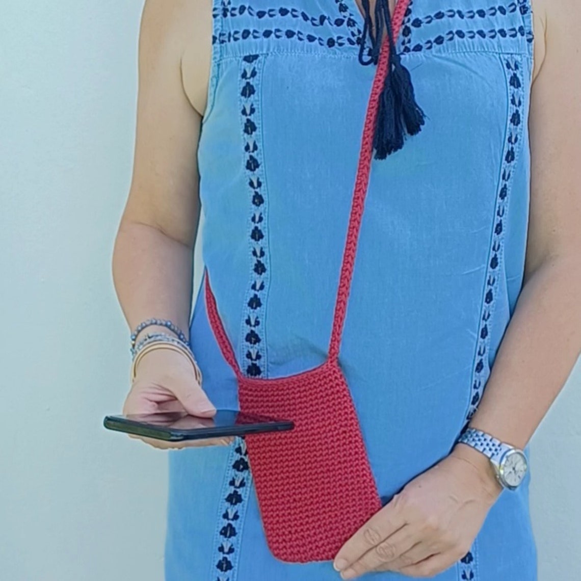 Crochet Crossbody Phone Bag Pattern Etsy
