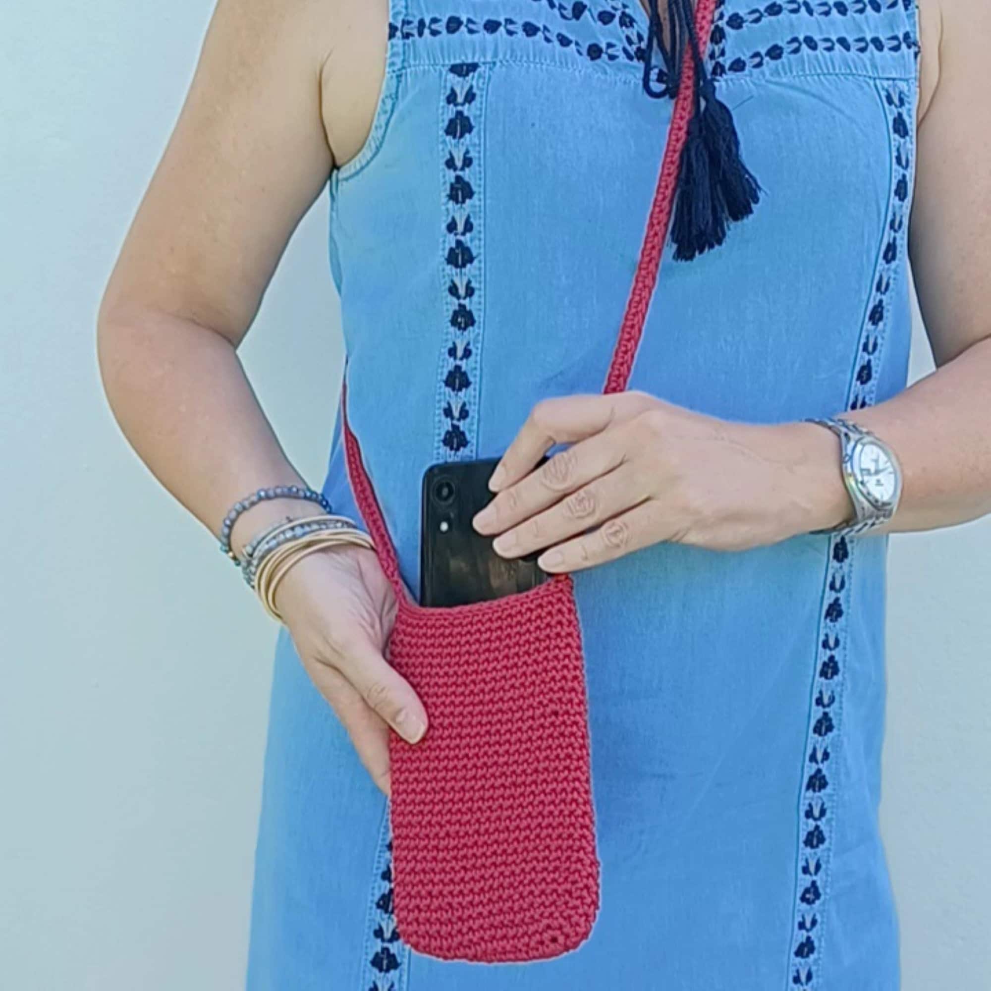 Crochet Crossbody Phone Bag Pattern Etsy