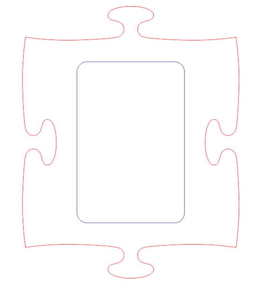 Puzzle Piece Picture Frame CNC Digital Download Wall Etsy