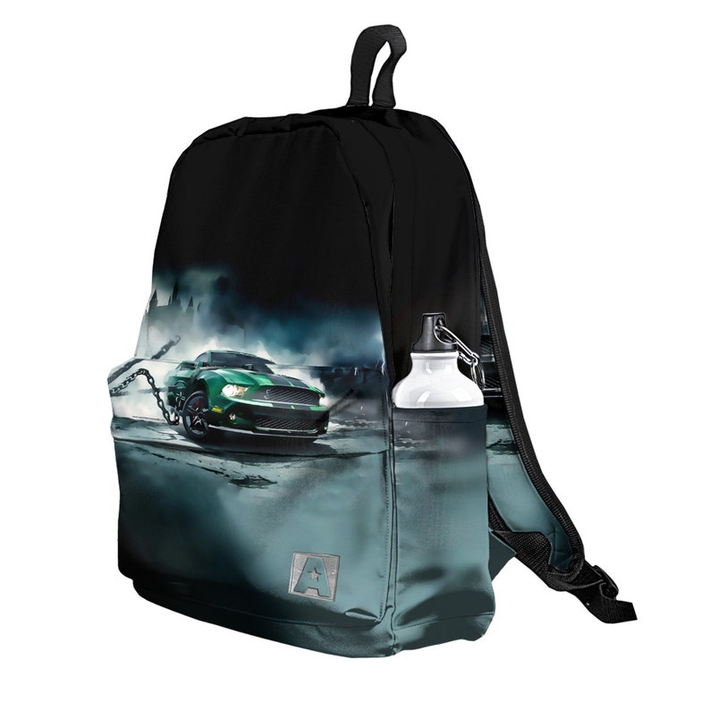 All Over Printed School Backpack Racing Car Unisex Water proof Sale Work Travel rucksack