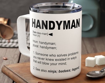 Handyman Gift, Handyman Mug, World's Best Handyman, Funny Handyman Gift, Unique Gift for Him