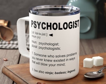 Prezent dla szkolnego psychologa l Pomysł na prezent dla doradcy szkolnego l Prezent urodzinowy, z okazji ukończenia szkoły, z podziękowaniami l Spersonalizowany kubek do kawy z imieniem