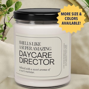 Daycare Director Candle, Funny Daycare Director Gifts, Daycare Teacher Thank You, Daycare Provider Admin Gifts, Daycare Worker Appreciation