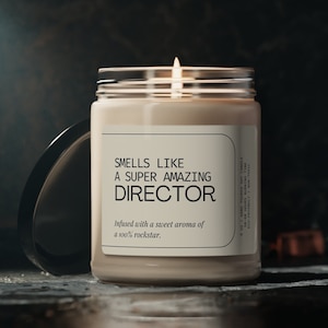 Smells Like Director Candle HR Gifts Preschool Director Soy Wax Candle Band Director Modern Candle Funeral Director Candles Decoration 9oz