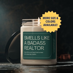 Funny Realtor Gift, Smells Like Best Realtor Candle, Gift for Realtor, Real Estate Agent Gift, Salesperson Gift, Closing Day Gift New House