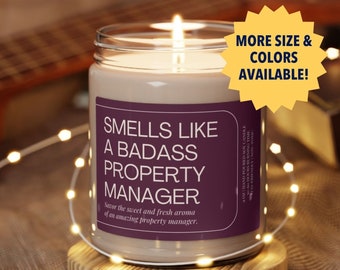 Funny Property Manager Gifts, Property Management Candle, Assistant Property Manager Scented Candle, Regional Property Manager Gifts for Her