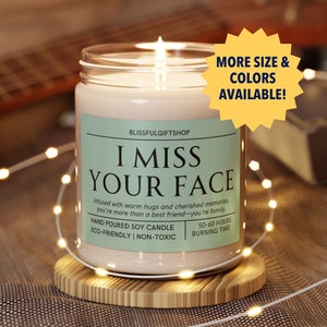 Miss You Candle, I Miss Your Gifts, Long-distance Candle, State to State Candle, Moving Away Gifts for Best Friend, Graduation Gifts for Her