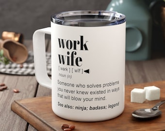 Work Wife Gift Work Wife Travel Mug for Her Work Wives Christmas Gift Custom Insulated Cup Best Work Wife Gift Coworker Mug Work Bestie
