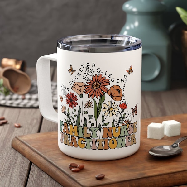 Family Nurse Practitioner Travel Mug for Women Nurse Practitioner Week FNP Graduation Gifts FNP Student Future Nurse Personalized Coffee Mug