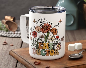 ENT Doctor Gifts for Women Personalized Travel Mug for Her Ear Nose and Throat Physician Cup Audiology Gifts ENT Surgeon Otolaryngology Mug
