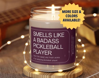Pickleball Kerze Geschenk für Pickleball Spieler Riecht wie Lustig Pickleball Geschenk Weihnachtsgeburtstagsgeschenk für Pickleball Spieler Trendkerze