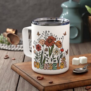 Counselor Travel Mug for Women School Counselor Gifts Personalized Camp Counselor Cup Retirement Guidance Counsellor Gift Marriage Counselor