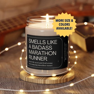 Geburtstagskerze, riecht nach Geburtstagskerze, Geburtstagskerze, Geburtstagskerze, Geburtstagsgeschenk, Freundin Läufer Geschenk, Freund HalbMarathon-Tagesgeschenk