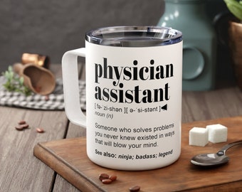 PA Travel Mug Graduation Gifts Physician Assistant Personalized Cup Men Women Future PA Week Gifts Physician Assistant Student Coffee Mug