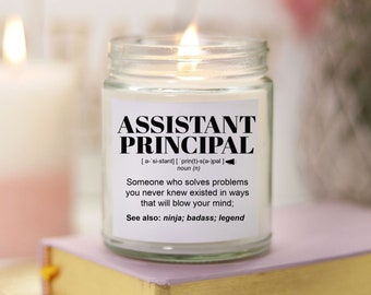 Assistant Principal Gift: Funny Soy Scented Candle, 9oz