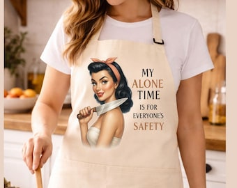 Delantal de cocina sarcástico y divertido, regalo ideal para mamá, babero de cocina con humor para adultos, delantal de repostería atrevido para mujeres, idea de regalo para el Día de la Madre.