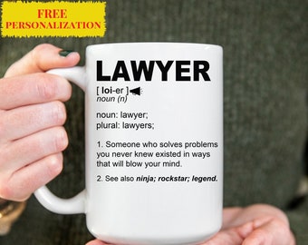 Regalo de abogado, Regalo para abogado, Regalo de abogado, Regalo divertido de abogado, Facultad de Derecho, Taza divertida de abogado, Graduado de la Facultad de Derecho