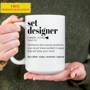 Funny Set Designer Gift Mug for Men and Women l For Birthday, Appreciation, Thank You Gift, A Personalized Custom Name Coffee Mug