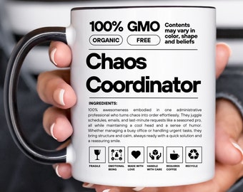 Chaos Coordinator Mug: Funny Office Manager Gift