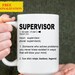 Funny Supervisor Gift Mug for Women and Men, for Birthday, Appreciation ...