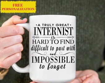 Mug personnalisé interniste, cadeau de remerciement