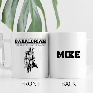 Caneca de café personalizada Dadalorian l Melhor pai da galáxia l Dia dos pais, aniversário para pai, papai, xícara de café do papai l Embalagem de presente grátis