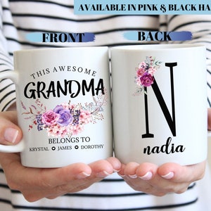 Cadeau-idee oma l Deze geweldige oma is van kleinkind l Verjaardag, kerstcadeau l Gepersonaliseerde aangepaste keramische koffiemok