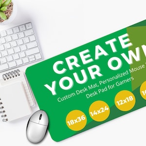 Custom Desk Mat l Custom Desk Pad l Custom Mouse Pad l Large Mouse Pad l Large Desk Mat l Aesthetic Desk Decor | 10x16 12x18 14x24 18x36