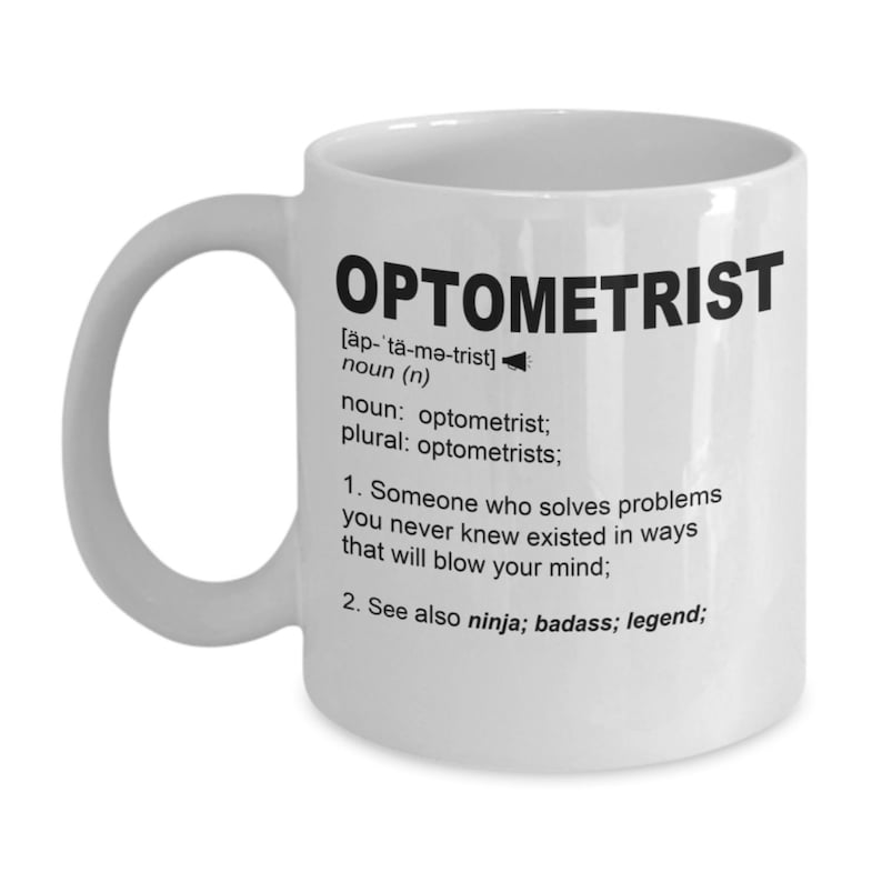 Funny Optometrist Gift Mug Ophthalmologist Optometry Etsy