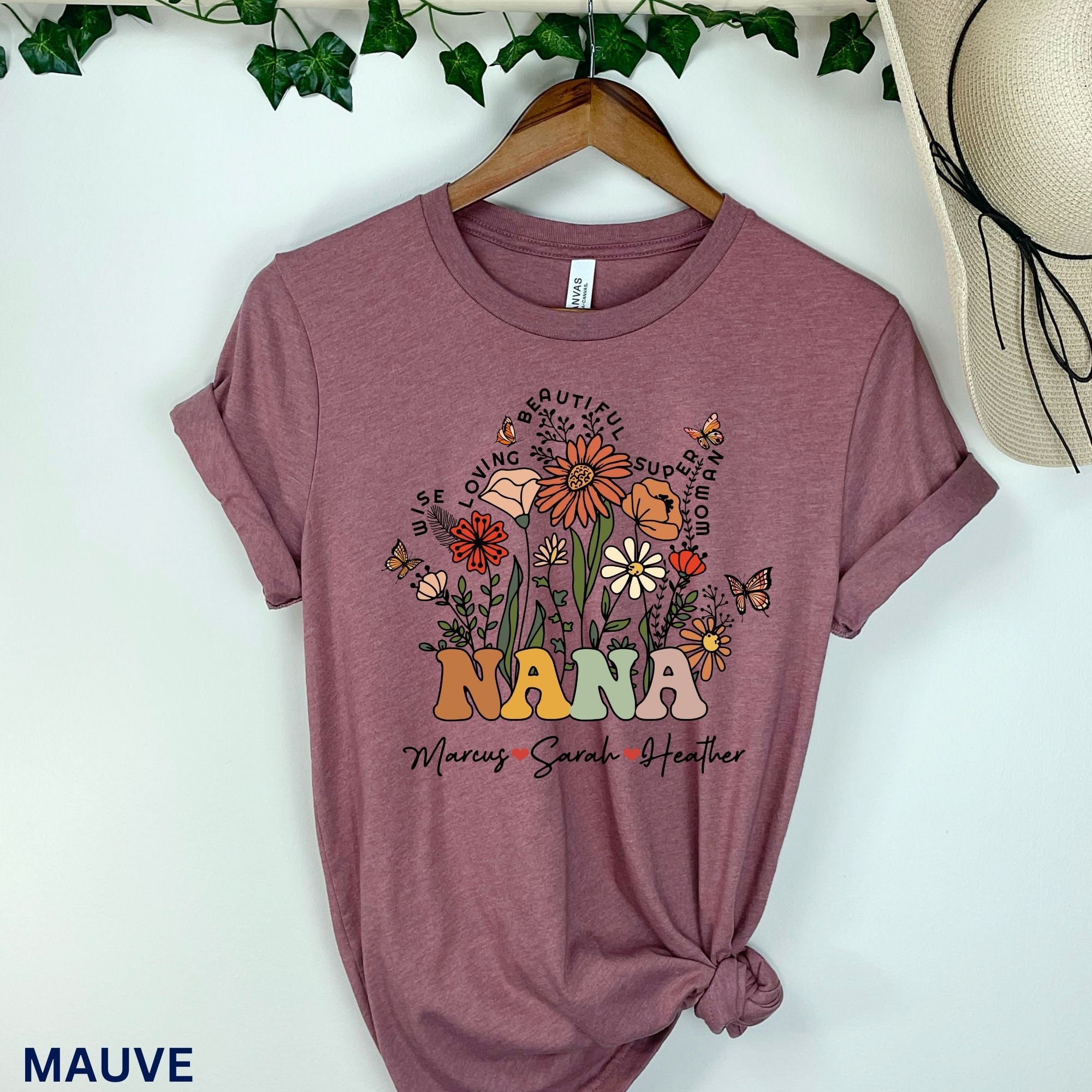 Custom Nana Shirt With Grandkids Names Mother's Day Gift Nana