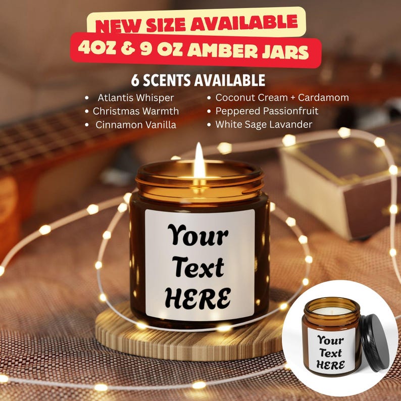 PhD Graduation Candle Gift: Soy Coconut Wax, Cinnamon Scent image 2