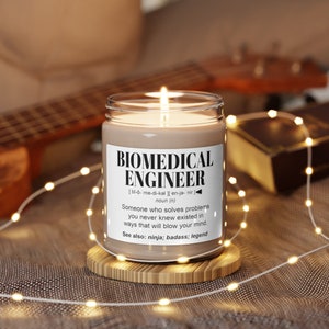 Biomedical Engineer Candle Biomedical Engineering Graduation Gifts Biomedical Scientist for Men Women in STEM Scented Candle Bioengineering